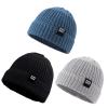 JANGANNSA Simple Knitted Baby Beanie Hip-Hop Boys Winter Hat Toddler Kids Bonnet for Girls 0-5Y (3PCS-B, 6-24 Months) view 1