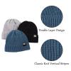 JANGANNSA Simple Knitted Baby Beanie Hip-Hop Boys Winter Hat Toddler Kids Bonnet for Girls 0-5Y (3PCS-B, 6-24 Months) view 3