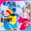SATINIOR 2 Pairs Girls Waterproof Mittens Kids Snow Gloves Warm Thicken Ski Gloves for Winter Outdoor Activities(5-8 Years,Lovely Style) view 4
