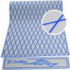 KT GuoMei 94.5" 37.8" EVA Foam Boat Decking Sheet Faux Teak Decking Self-Adhesive Marine Yacht RV Swimming Pool Boat Flooring Motorboat Non-Skid (Light Gray and Blue Stripes) view 1