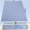 KT GuoMei 94.5" 37.8" EVA Foam Boat Decking Sheet Faux Teak Decking Self-Adhesive Marine Yacht RV Swimming Pool Boat Flooring Motorboat Non-Skid (Light Gray and Blue Stripes) view 2