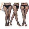 Bycc Bynn Lace Patterned Fishnet Tights Thigh High Pantyhose Black Stockings for Women (A2-3 Pack) view 2