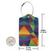 2 Pack Luggage Tag for Suitcase, Cute Leather Baggage Tag with Stainless Steel Loop Privacy Cover for Women Girls Bag Travel view 4