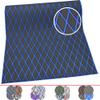 KT GuoMei 94.5" 37.8" EVA Foam Boat Decking Sheet Faux Teak Decking Self-Adhesive Marine Yacht RV Swimming Pool Boat Flooring Motorboat Non-Skid (Dark Gray and Blue Stripes) view 3