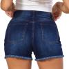 VIPONES Blue Jean Shorts for Women High Waisted Cut Off Stretchy Casual Hot Denim Shorts81-Blue6 view 2