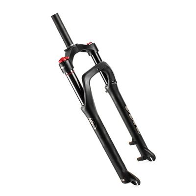 Jejy 20inch Air Bike Front Fork, 26inch Bicycle Suspension Forks QR 9mm Quick Release Spacing Hub 135mm Fit 4.0" Tire Outdoor (Color : Black, Size : 26)