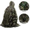 Camouflage Suits,3D Leafy Poncho Sniper Cloak Camo Onsie Adult Hunting Gear One Piece Hunting Suit for Men Photography Airsoft Paintball Accessories,Lightweihgt Breathable (Size : One-Size) view 3