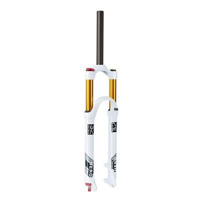 Jejy Manual Lockout/Remote Lockout 26/27.5/29 Bicycle Suspension Forks, Straight/Tapered Mountain Bike Front Fork Shock Absorber (Color : Straight Manual Lockout, Size : 27.5)