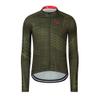 GCRFL Men's Cycling Jersey Long Sleeve Biking Shirt with 3+1 Zipper Pockets Breathable Quick Dry Bicycle Jersey (Olive Green, 3X-Large) view 1