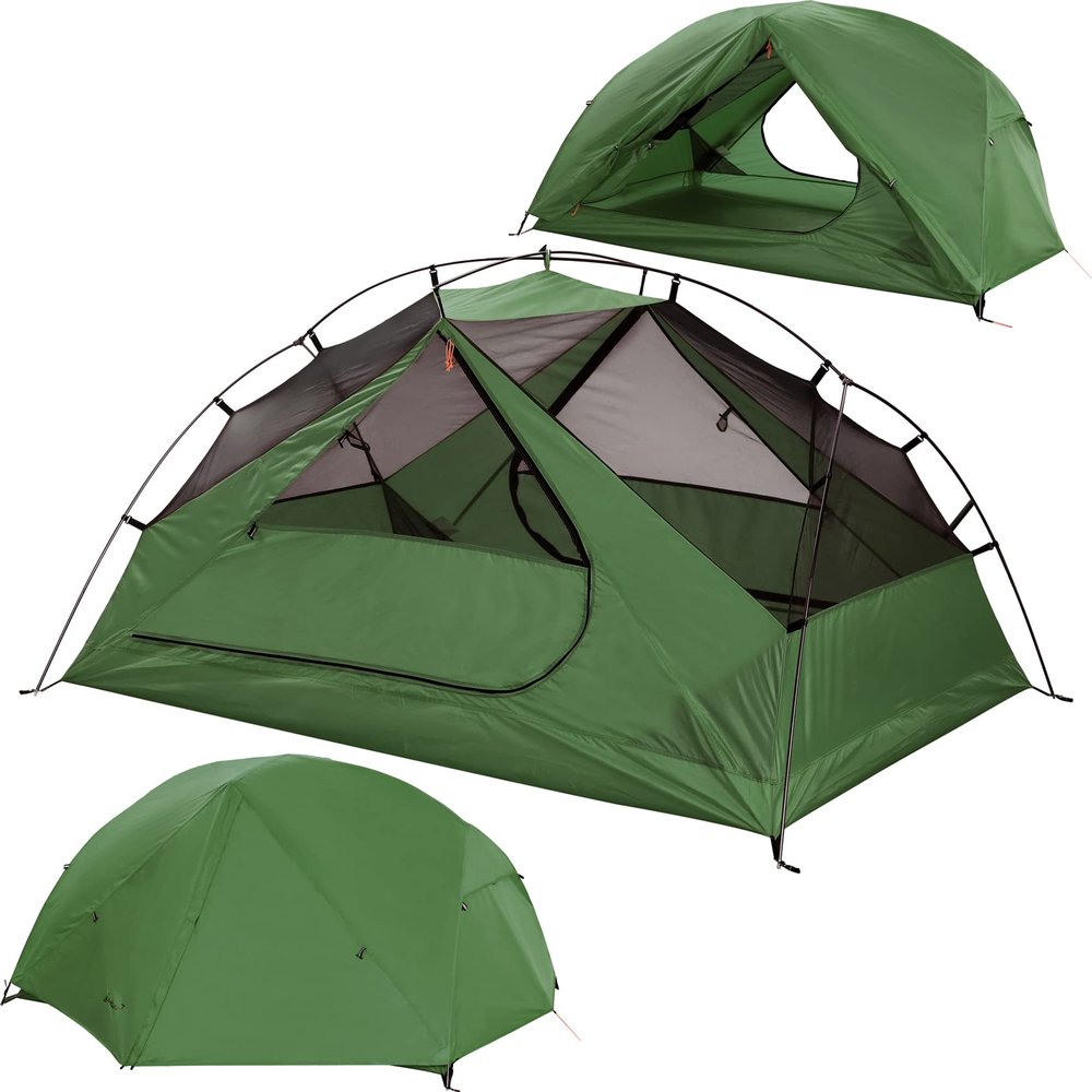 Clostnature 2 Person Backpacking Tent - Lightweight Two Person Tent for Backpacking, Easy Set Up Waterproof Camping Tent for Adults, Kids, Scouts, Large Size Outdoor, Hiking Gear
