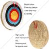 AUVIM Archery Targets Straw Solid Hand-Made Archery Target for Recurve Bow Compound Bow or Longbow 20 Inches Traditional Bow Arrow Target for Kids Youth Adult Archery Hunting Backyard view 3