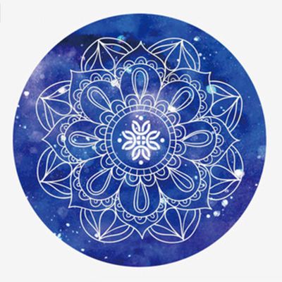 LYWY Gymnastics Mat,3.5Mm Non-Slip Dance Training Mat Natural Rubber Round Yoga Mat (Diameter 1.4M),C,3.5MMX140CM