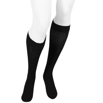 Juzo Power Vibe, 2651 Knee-High, 20-30 mmHg Trendy Compression Socks - Men & Women, Standard, Medium, Deep Black