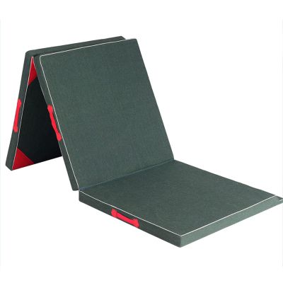 LYWY Fitness Mat, Thick Foldable Training Mat High Friction Canvas Sit-Up Exercise Mat (Military Green),Army Green,100X200X10cm