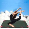 LYWY Fitness Mat, Thick Foldable Training Mat High Friction Canvas Sit-Up Exercise Mat (Military Green),Army Green,100X200X10cm view 3