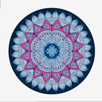 LYWY Gymnastics Mat,3.5Mm Non-Slip Dance Training Mat Natural Rubber Round Yoga Mat (Diameter 1.4M),A,3.5MMX140CM