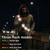 OLIKER LED Night Running Gear High Visibility LED Flashing Sash Outdoor Running Cycling Hiking Jogging Rechargeable Illuminating Gear for Men and Women Night Safety Walking (Orange A) view 2