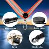 OLIKER LED Night Running Gear High Visibility LED Flashing Sash Outdoor Running Cycling Hiking Jogging Rechargeable Illuminating Gear for Men and Women Night Safety Walking (Orange A) view 4