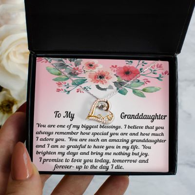 MoreThings2Come to My Granddaughter Necklace from Grandparents| Love Dancing Necklace from Grandmother or Grandfather| - Love Dancing Necklace
