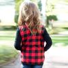 JLKGICF Toddler Baby Girls Vest Coat Jacket Buffalo Plaid Kids Sleeveless Zipper Sweater Winter Outwear (Black Plaid Vest,1-2T) view 3