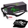 Spits Eyewear Hunting Top Focal OR Bottom Bifocal Shooting Safety Glasses, Black Frame, Various Lens Options (Clear Lenses, 3.00 Top Focal) view 1