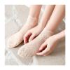 HANRUO Silk Socks Flower Socks Women Embroidery Crew Cotton Thin Skin Rose Women Socks 5 Pairs (Color : Style B, Size : One Size)