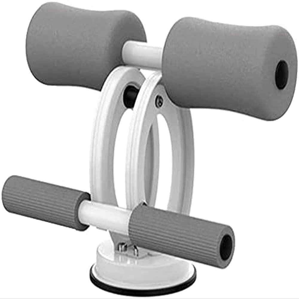 SMSOM Sit Up Bar, Portable Sit Up Exercise Equipment, Suitable for Abdomen/Waist/Arm/Leg Stretching/Slimming Training (Color : White)