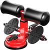 SMSOM Portable Sit-Up Bar, Adjustable Self-Suction Training Fitness Equipment Abdominal Muscle Exercise Machine Assistant Device, Suitable for Home Exercises (Color : Red) view 1