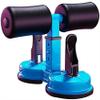 SMSOM Sit Up Bar, Portable Sit Up Bar for Floor, Adjustable Sit Up Assistant Device Abdomen Stretching Muscle Training, Suitable for Home Gym Workout (Blue) view 1