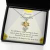 Gift to Daughter from Mother Father, Gifts for Daughter, Birthday Gift for Daughter, Silver Necklace 925, Silver Necklace Heart, Silver Necklace for W view 1