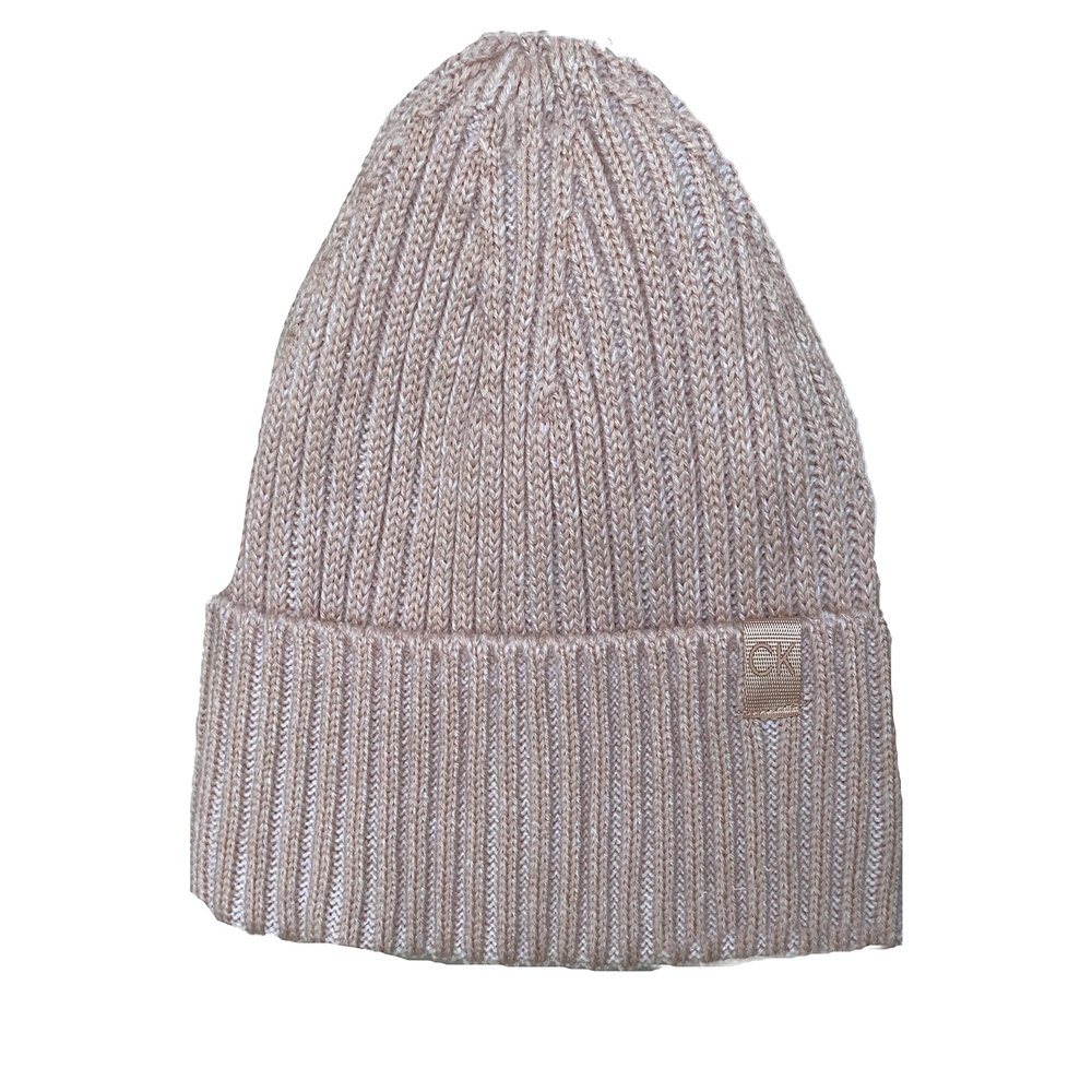 Calvin Klein Men`s Chunky Knit Fleece Lined Beanie (Blush(A1KH6762), One Size)