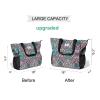 ESVAN Yoga Mat Bag Yoga Tote Carrier Shoulder Bag Carryall Tote for Office,Yoga,Pilates,Travel,Beach and Gym (E Bohemian Teal) view 2