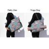 ESVAN Yoga Mat Bag Yoga Tote Carrier Shoulder Bag Carryall Tote for Office,Yoga,Pilates,Travel,Beach and Gym (E Bohemian Teal) view 4