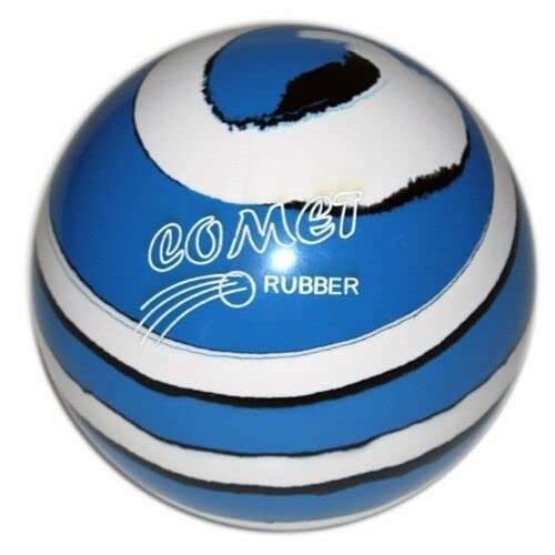 BuyBocceBalls - EPCO Candlepin Bowling Balls - Comet Rubber - Royal with White & Black (4 1/2 inch- 2lbs. 6oz.) - Single - Made in USA