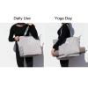 ESVAN Yoga Mat Bag Yoga Tote Carrier Shoulder Bag Carryall Tote for Office,Yoga,Pilates,Travel,Beach and Gym (F Gray) view 2