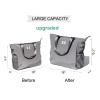 ESVAN Yoga Mat Bag Yoga Tote Carrier Shoulder Bag Carryall Tote for Office,Yoga,Pilates,Travel,Beach and Gym (F Gray) view 3