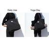 ESVAN Yoga Mat Bag Yoga Tote Carrier Shoulder Bag Carryall Tote for Office,Yoga,Pilates,Travel,Beach and Gym (D Black) view 2