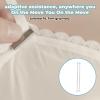 1 Pair of Bra Straps Non- Replacement Straps Adjustable, White, as described view 4