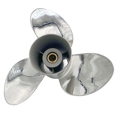 ARKDOZA Boat Propeller 14x21 Fit for Suzuki Outboard 60HP-140HP 3 Blades Stainless Steel Prop SS 15 Tooth Propel RH 4.25 Gearcase