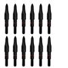 Aklisdlha Archery Field Points 17/64 Inch 9/32 in 19/64 Inch 5/16 in (12 Pack) for Field Target Practice Shooting (17/64-100grains)