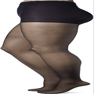 Leggs Womens Silken Mist Control Top Sheer Toe Pantyhose, Q, Jet Black