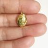 10 pcs of Gold Plated Brass Oval Locket Pendant 11x16mm, Gold Photo Frame Locket, Very Small Locket view 2