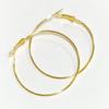 10 pcs Gold Plated Steel Earrings Hook 45mm view 1