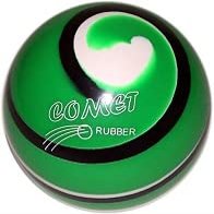 BuyBocceBalls - EPCO Candlepin Bowling Balls - Comet Rubber - Green with Black & White (4 1/2 inch- 2lbs. 6oz.) - Single - Made in USA
