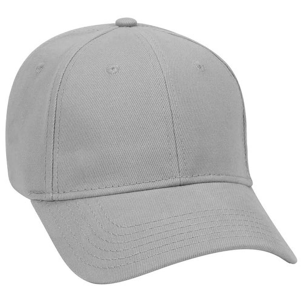 Ashen Fane 6 Panel Low Profile Brushed Bull Denim Hat, Gray