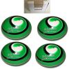 BuyBocceBalls - EPCO Candlepin Bowling Balls - Comet Rubber - Green with Black & White (4 1/2 inch- 2lbs. 6oz.) - 4 Balls - Made in USA view 3