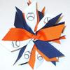 Softball Pom, Made in the USA, White Pony Band, many colors (Orange/Navy) view 1