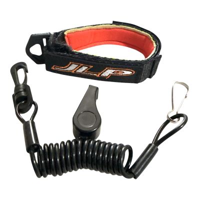JLP Compatible With SEADOO DESS Key Replacement Repair Safety Lanyard Tether Cord With Whistle and wristband Black-Black