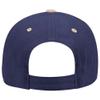 Ashen Fane 6 Panel Low Profile Brushed Bull Denim Hat, Khaki Navy view 2