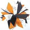 Softball Pom, Made in the USA, White Pony Band, many colors (Longhorn Orange/Black) view 1